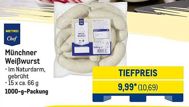Münchner Weißwurst - Im Naturdarm, gebrüht