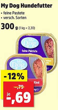 My Dog Hundefutter - feine Pastete, verschiedene Sorten