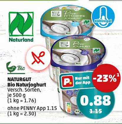 NATURGUT Bio Naturjoghurt - Verschiedene Sorten, je 500 g