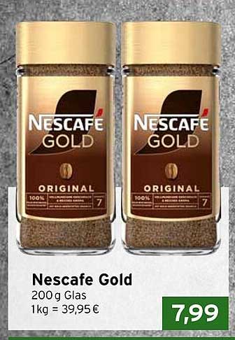 Nescafe Gold 200 g Glas