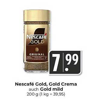 Nescafé Gold, Gold Crema auch Gold mild - 200 g