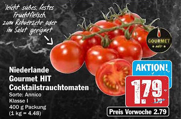 Niederlande Gourmet HIT Cocktailstrauchtomaten 400 g