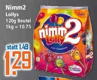 Nimm2 Lollys 120g Beutel