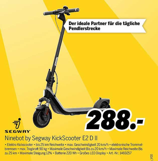 Ninebot by Segway KickScooter E2 D II
