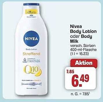 Nivea Body Lotion oder Body Milk 400-ml-Flasche