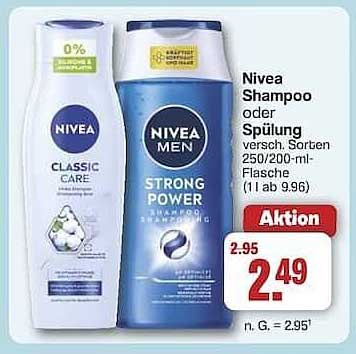 Nivea Shampoo oder Spülung 250/200 ml - Aktion