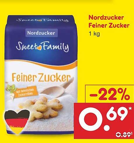 Nordzucker Feiner Zucker 1 kg