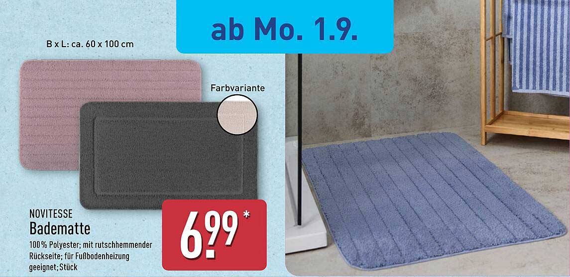 NOVITÉSSE Badematte 60 x 100 cm