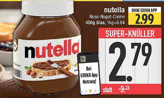 nutella Nuss-Nugat-Creme 450g Glas
