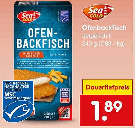 Ofenbackfisch tiefgekühlt 240 g