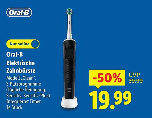 Oral-B Elektrische Zahnbürste Modell „Clean“