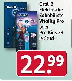 Oral-B Elektrische Zahnbürste Vitality Pro oder Pro Kids 3+