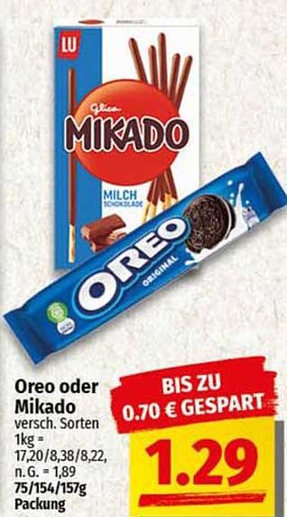Oreo oder Mikado - Knuspriger Genuss für jeden Anlass