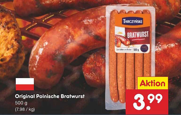 Original Polnische Bratwurst 500 g