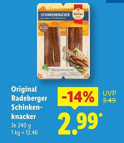 Original Radeberger Schinkenknacker