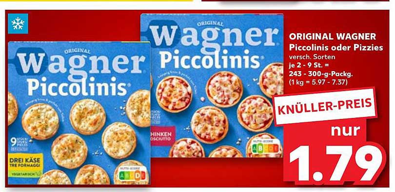 ORIGINAL WAGNER Piccolinis oder Pizzies – verschiedene Sorten