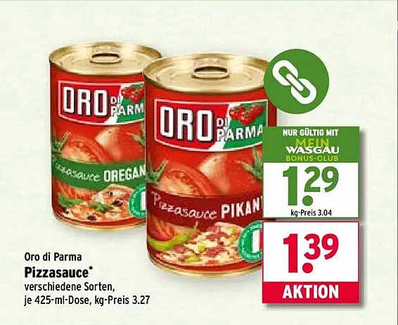 Oro di Parma Pizzasauce - verschiedene Sorten, je 425-ml-Dose