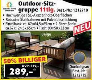 Outdoor-Sitzgruppe 11tlg. - Best.Nr.: 1212718