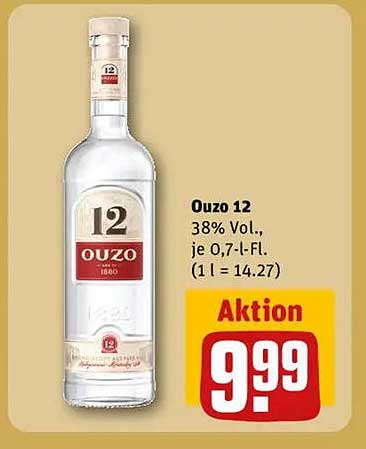 Ouzo 12 - 0,7 l Flasche, 38% Vol.