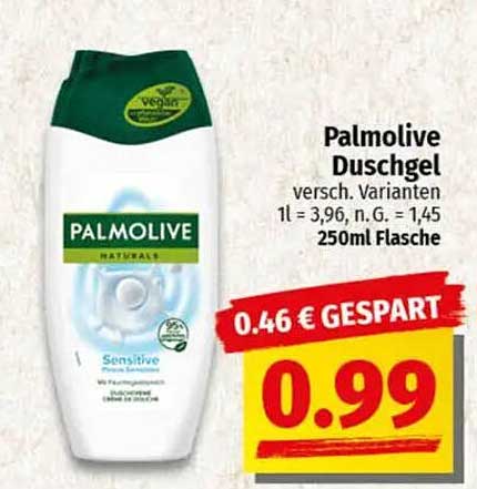 Palmolive Duschgel verschiedene Varianten, 250ml Flasche