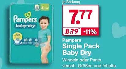 Pampers Single Pack Baby Dry