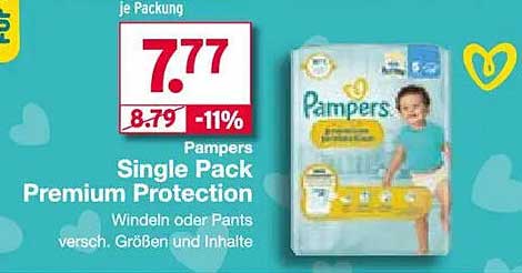 Pampers Single Pack Premium Protection