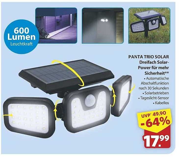 PANTA TRIO SOLAR Dreifach Solar-Power für mehr Sicherheit