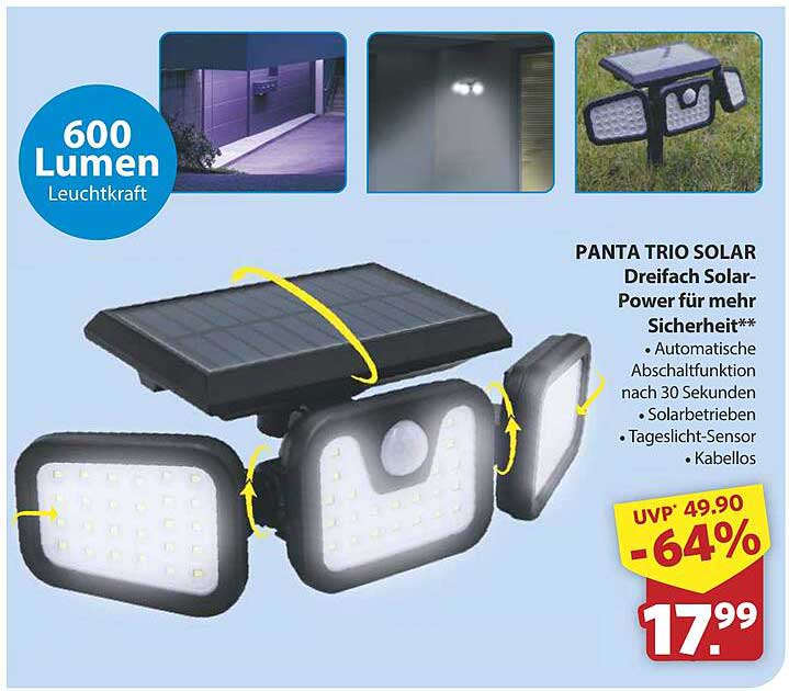 PANTA TRIO SOLAR - Dreifach Solar-Power für mehr Sicherheit