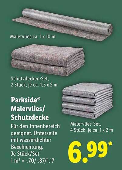 Parkside® Malervlies/Schutzdecke - Ideal für alle Innenarbeiten!