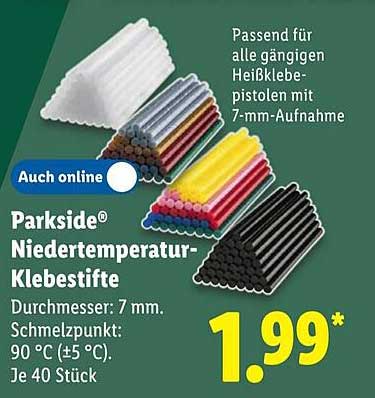 Parkside® Niedertemperatur-Klebestifte