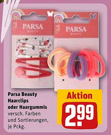 Parsa Beauty Haarclips oder Haargummis