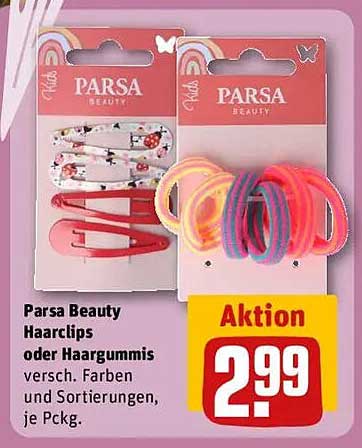Parsa Beauty Haarclips oder Haargummis