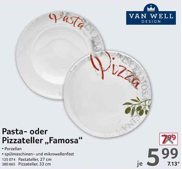 Pasta- oder Pizzateller "Famosa"