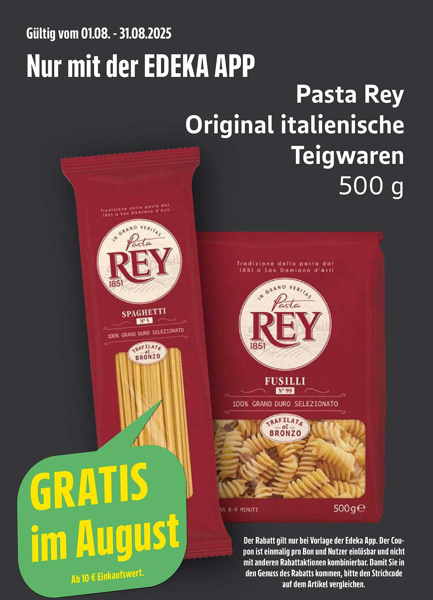 Pasta Rey Original italienische Teigwaren 500 g