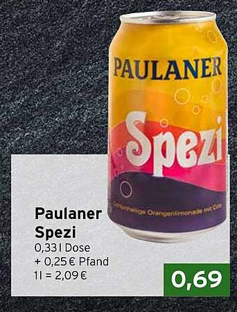 Paulaner Spezi 0,33l Dose