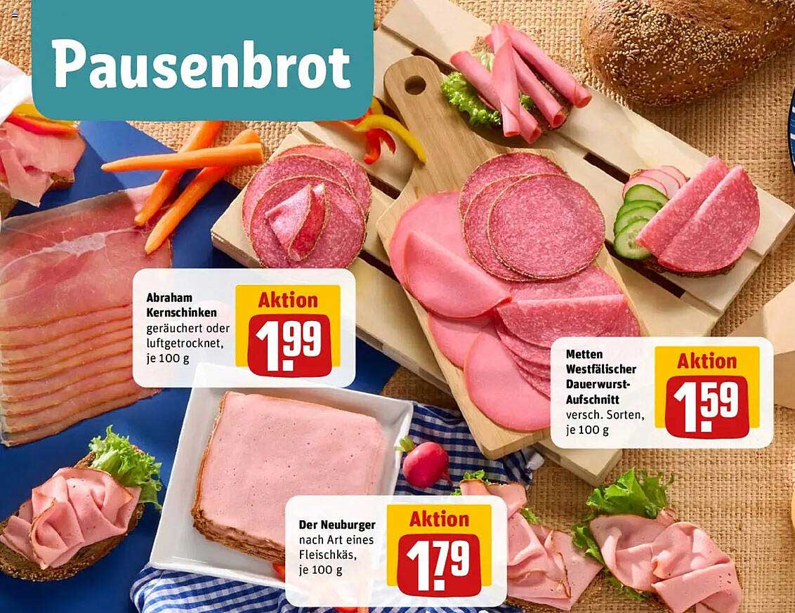 Pausenbrot – Verschiedene Aufschnittaktionen