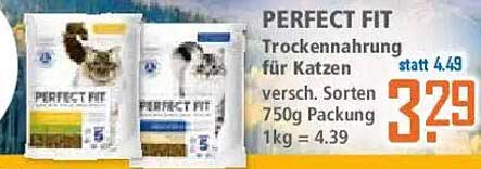 PERFECT FIT Trockenahrung für Katzen 750g Packung