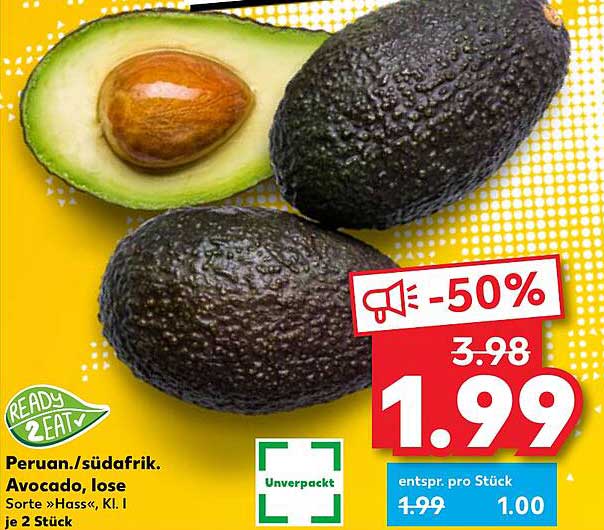 Peruanische Avocados, lose - 50% günstiger!