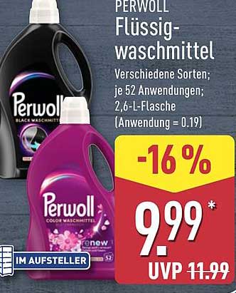 PERWOLL Flüssigwaschmittel - 16% Rabatt