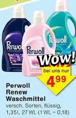 Perwoll Renew Waschmittel - verschiedene Sorten, 1,35 l