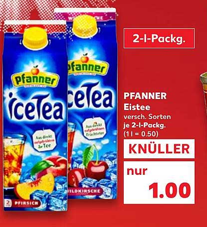 PFANNER Eistee – 2-I-Pack für nur 1,00
