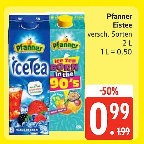 Pfanner Eistee verschieden Sorten 2 L