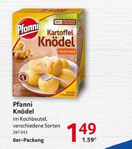 Pfanni Kartoffel Knödel im Kochbeutel, verschiedene Sorten