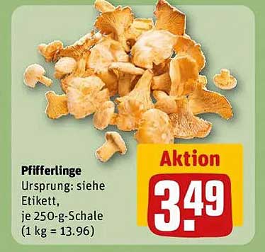 Pfifferlinge 250-g-Schale
