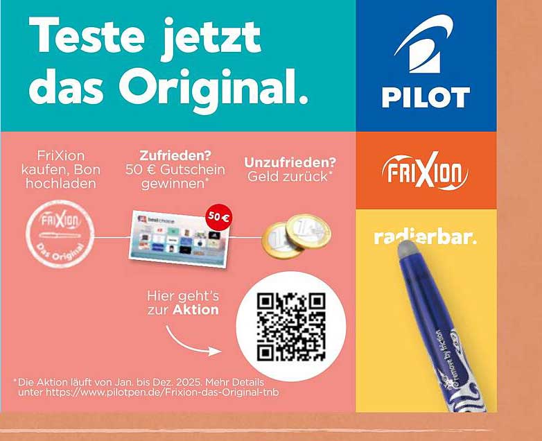 Pilot FriXion - Jetzt das Original testen!