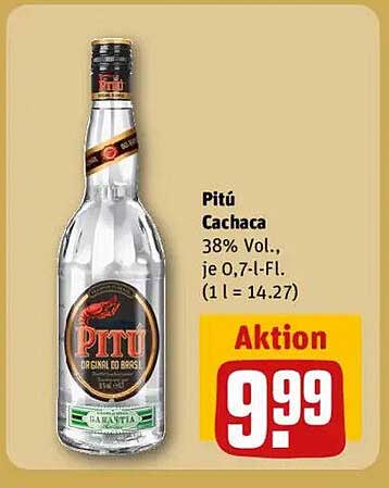 Pitú Cachaca 0,7 L Flasche – Genuss aus Brasilien