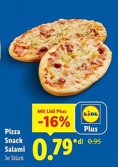 Pizza Snack Salami je Stück