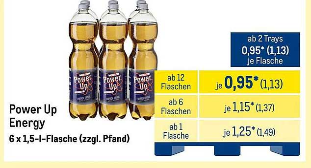 Power Up Energy 6 x 1,5-l-Flasche (zzgl. Pfand)