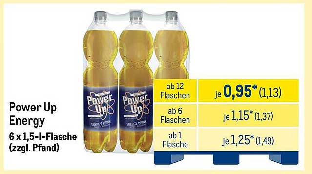 Power Up Energy 6 x 1,5-l-Flasche (zzgl. Pfand)