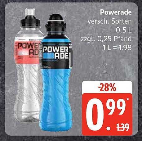 Powerade versch. Sorten 0,5 L
